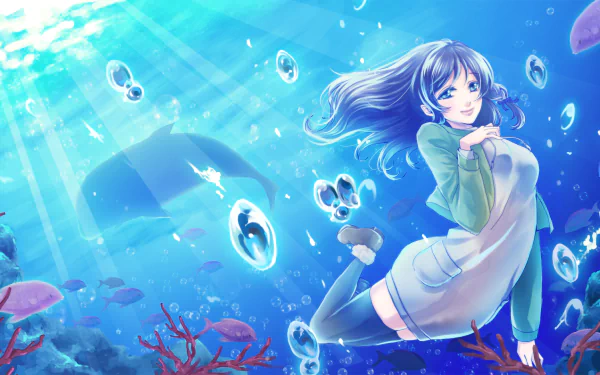 Chisaki Hiradaira Anime Nagi no Asukara HD Desktop Wallpaper | Background Image