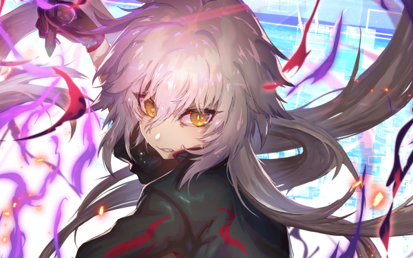 Anime Fate/Grand Order Fate Series Jeanne d'Arc Alter Avenger Yellow Eyes HD Wallpaper | Background Image