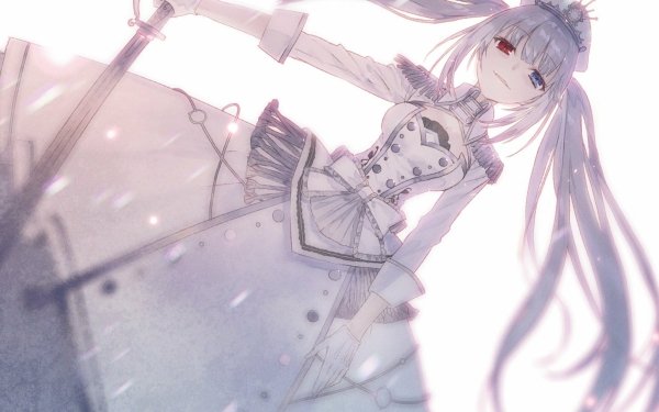 Anime Date A Bullet White Queen Heterochromia HD Wallpaper | Background Image