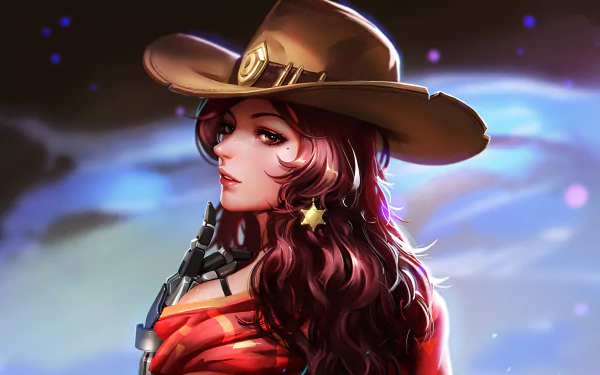 hat genderbend McCree (Overwatch) video game Overwatch HD Desktop Wallpaper | Background Image