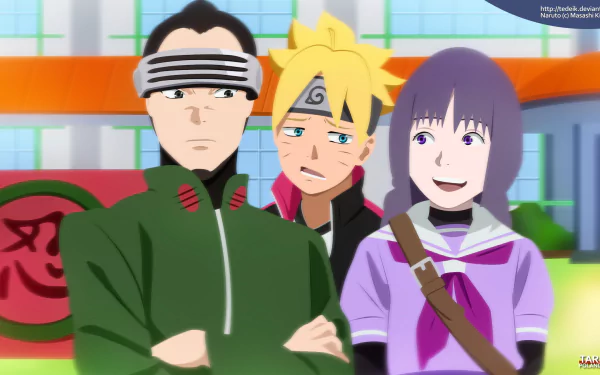 Sumire Kakei Shino Aburame Boruto Uzumaki Anime Boruto HD Desktop Wallpaper | Background Image
