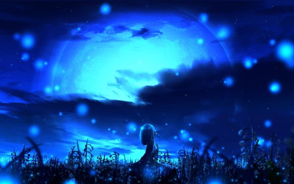 Anime Original Night Sky HD Wallpaper | Background Image