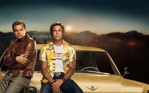Leonardo Dicaprio Brad Pitt movie Once Upon A Time In Hollywood HD Desktop Wallpaper | Background Image