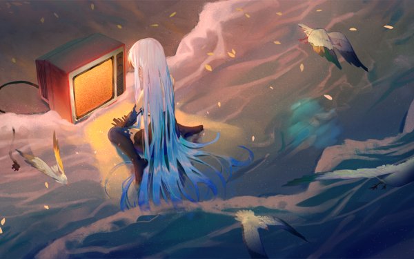 Anime Original Bird Television HD Wallpaper | Background Image