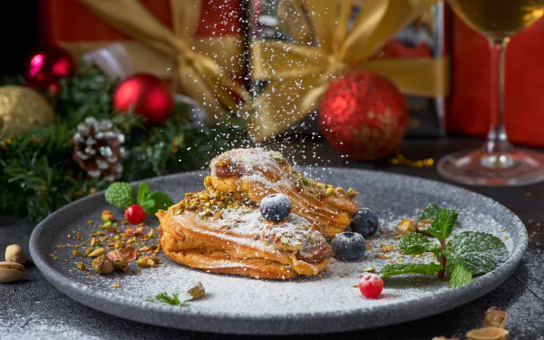 still life éclair food dessert HD Desktop Wallpaper | Background Image