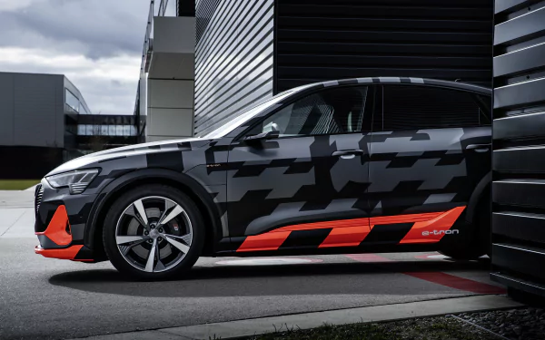 car hatchback Audi compact car vehicle Audi E-Tron HD Desktop Wallpaper | Background Image