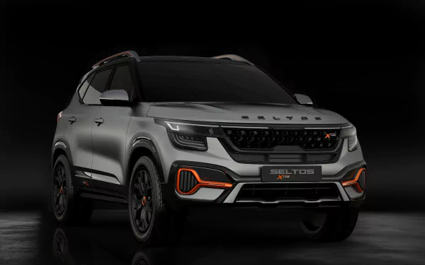 silver car SUV car Kia vehicle Kia Seltos HD Desktop Wallpaper | Background Image