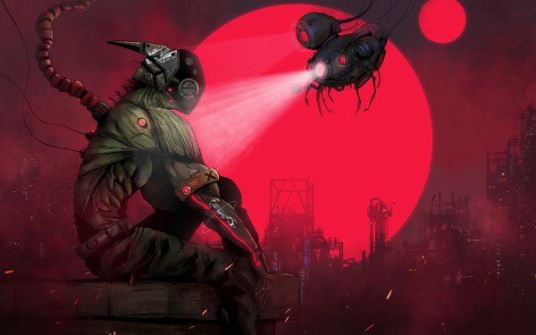 Sci Fi Warrior Helmet HD Wallpaper | Background Image