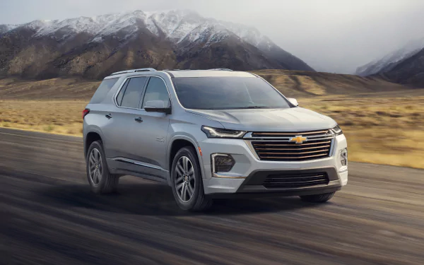 silver car SUV car Chevrolet vehicle Chevrolet Traverse HD Desktop Wallpaper | Background Image