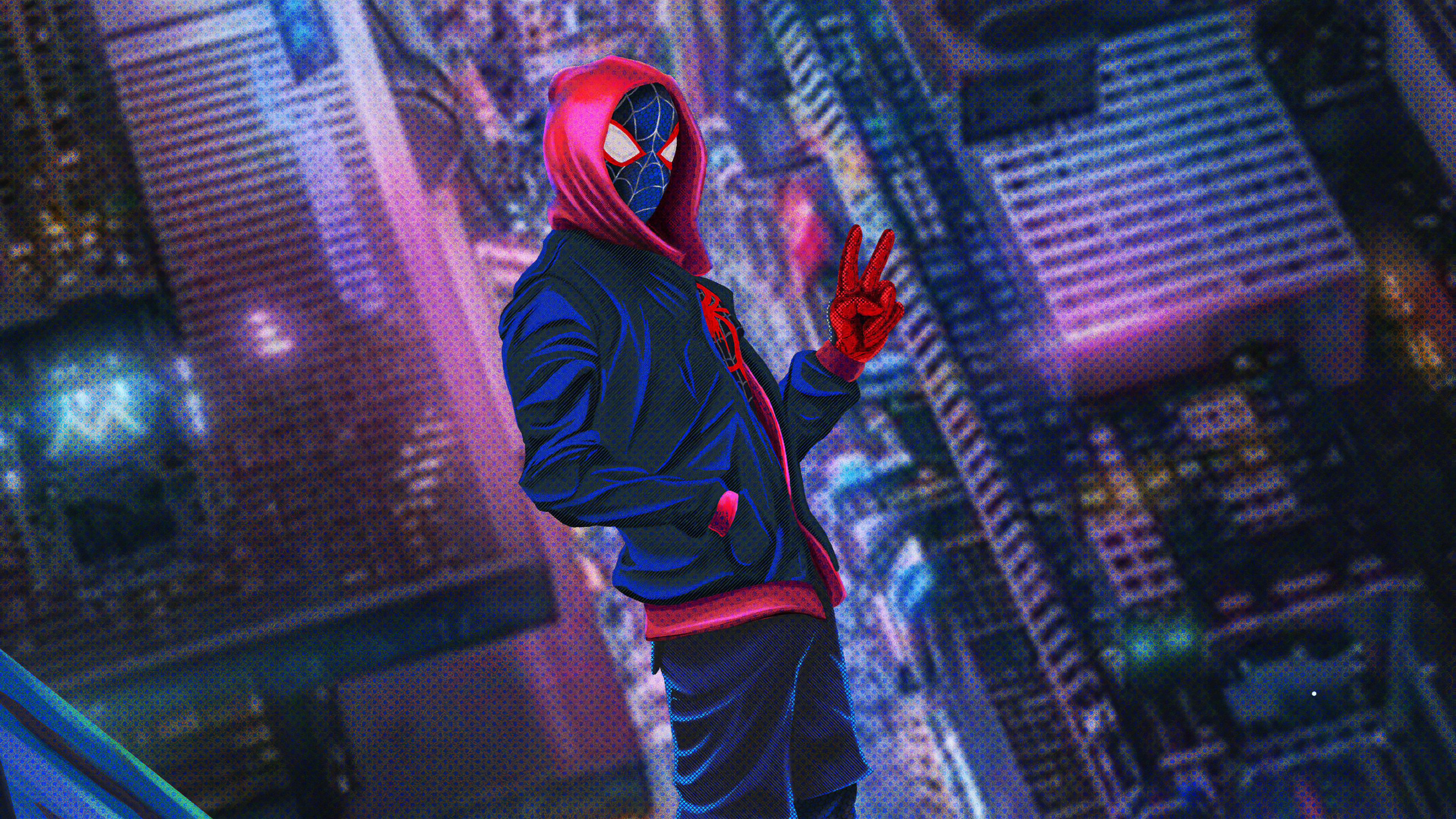Spider-Man: Into The Spider-Verse 4k Ultra HD Wallpaper by Brent Knight
