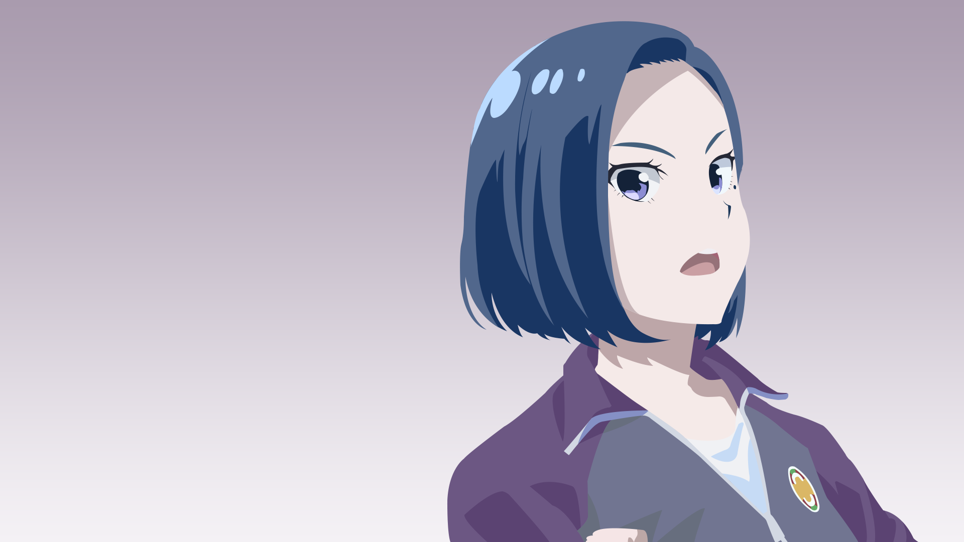 Kozue Kurata from Keppeki Danshi! Aoyama-kun Minimalist Wallpaper for  Desktop by Zunnn