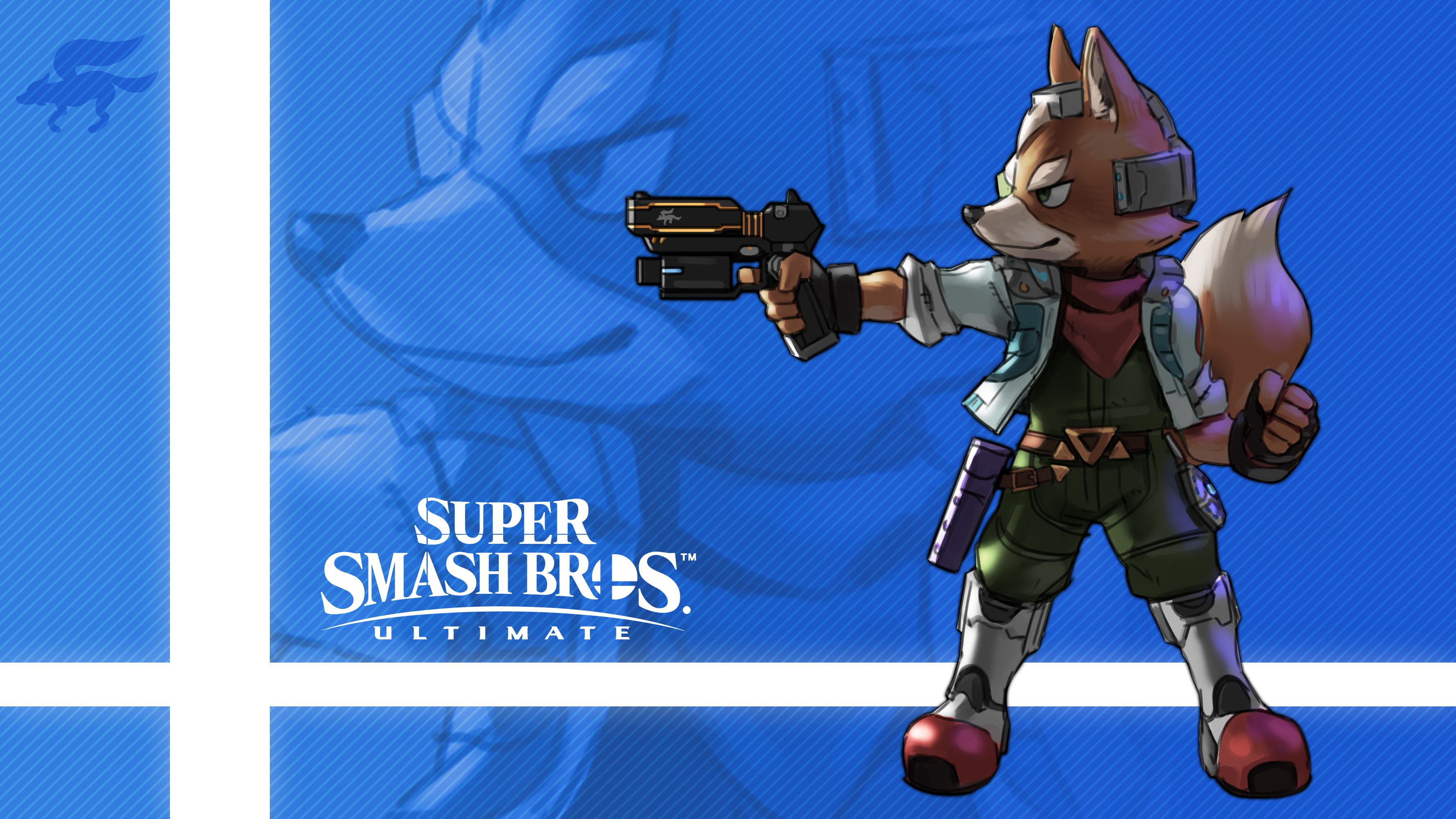 Fox In Super Smash Bros. Ultimate by Callum Nakajima