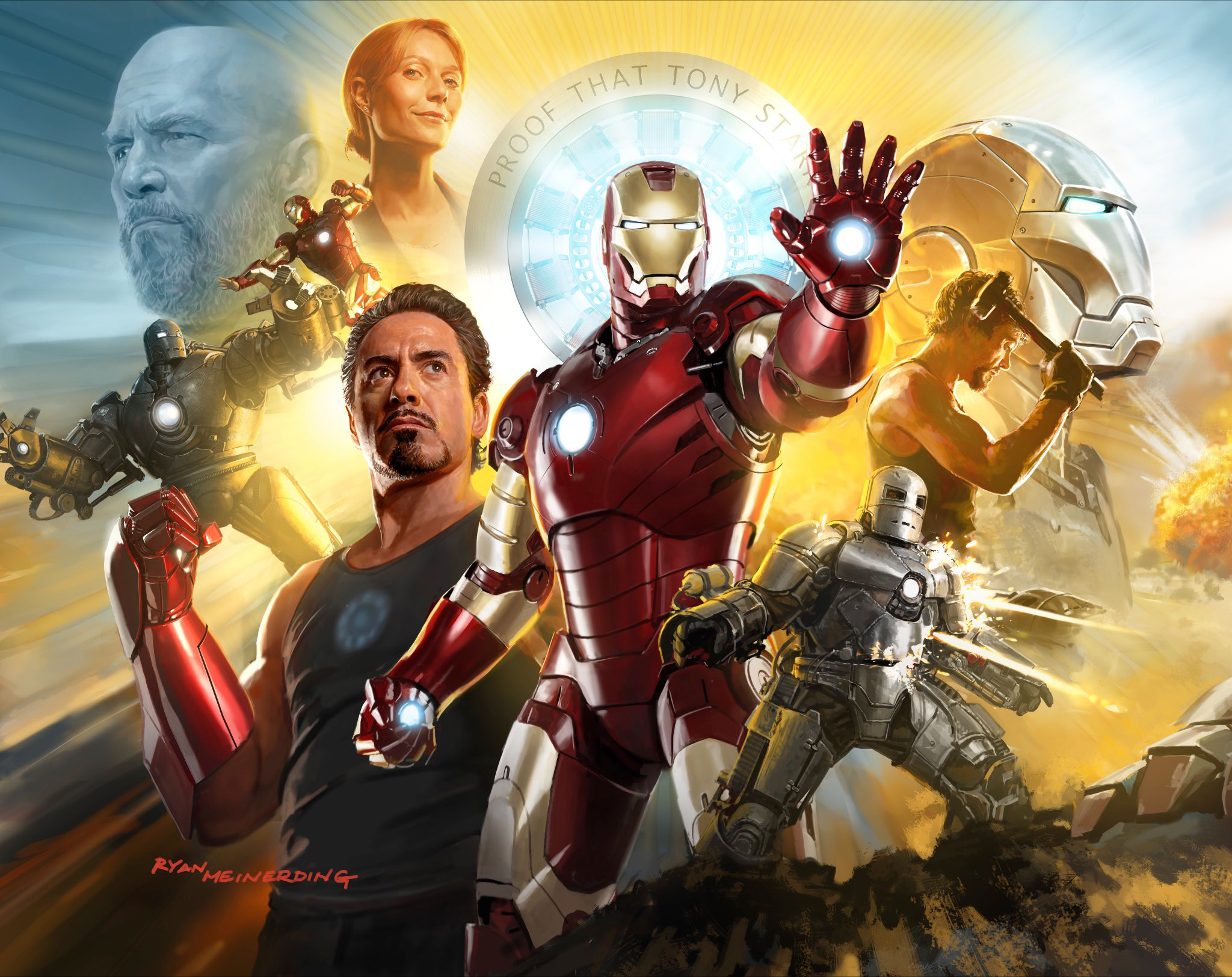 Iron Man HD Wallpaper by Ryan Meinerding