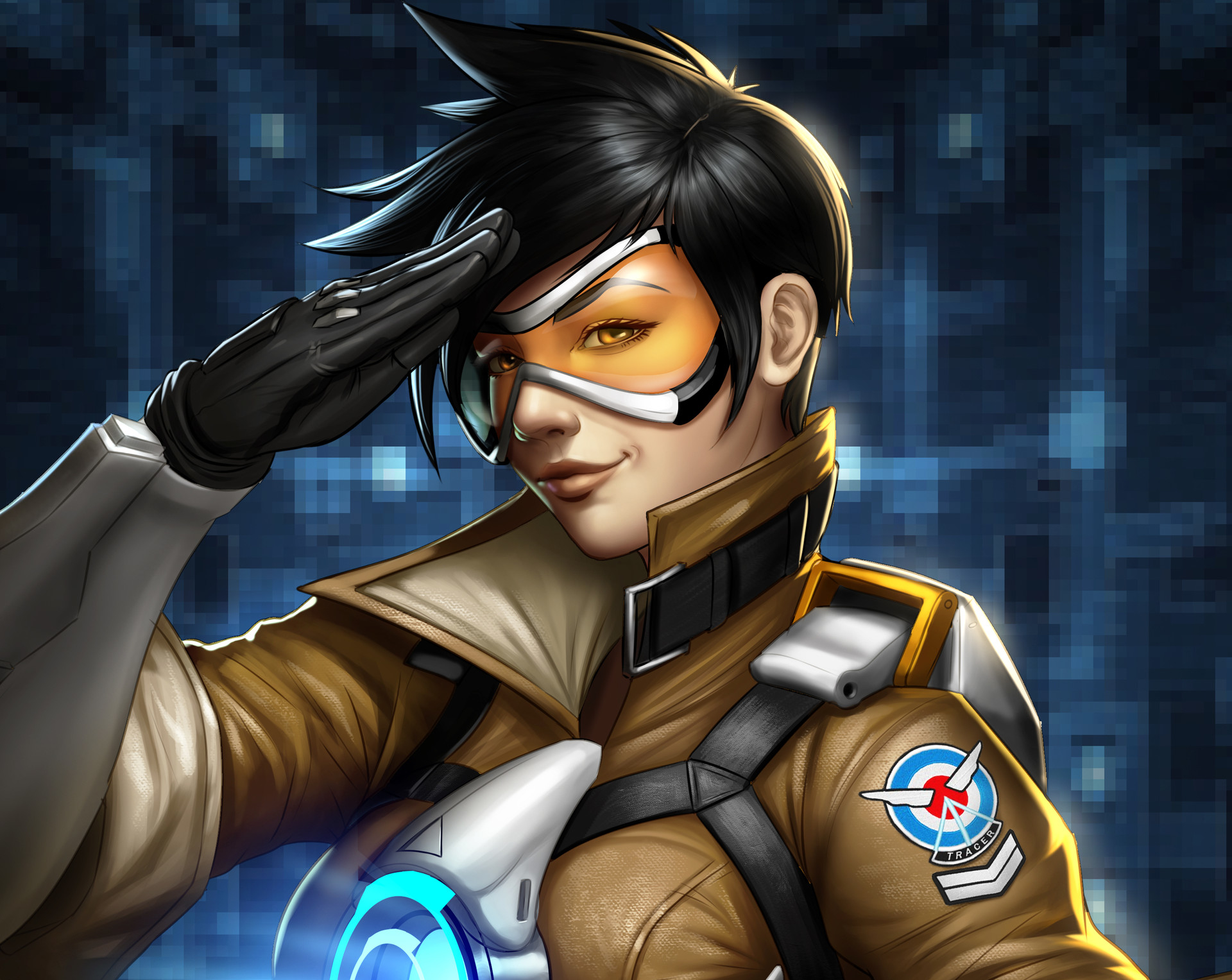 Overwatch, Tracer (Overwatch), video game art, HD phone wallpaper