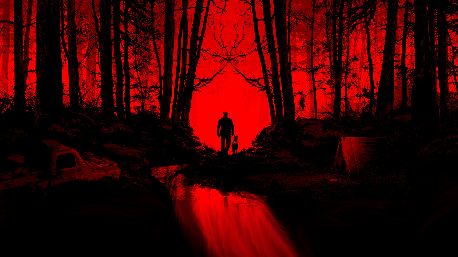 Blair Witch Red And Black Artwork by Dthlives