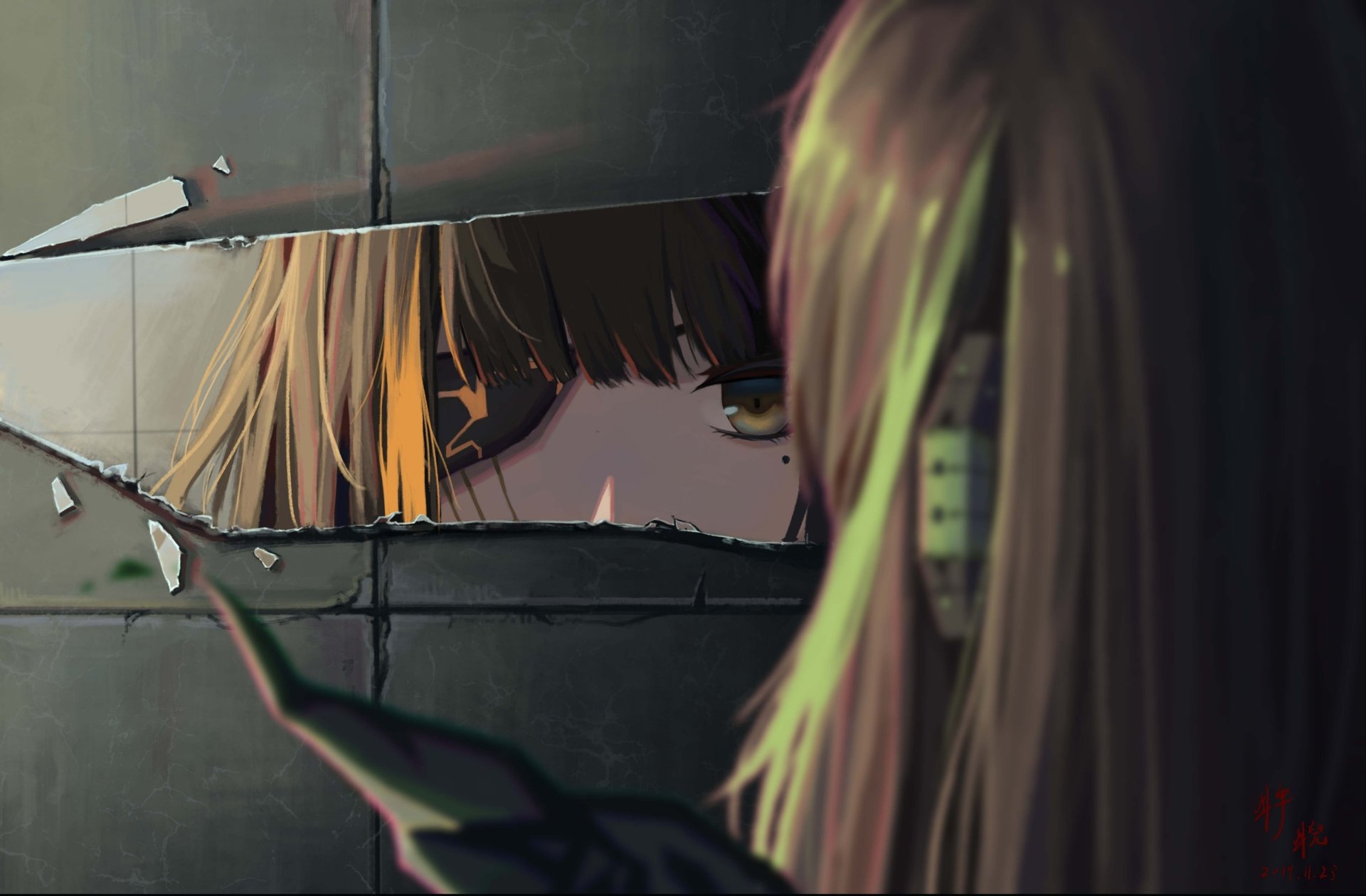 Download Eye Patch M16a1 (Girls Frontline) M4A1 (Girls Frontline) Video Game Girls Frontline 4k Ultra HD Wallpaper by 睥睨