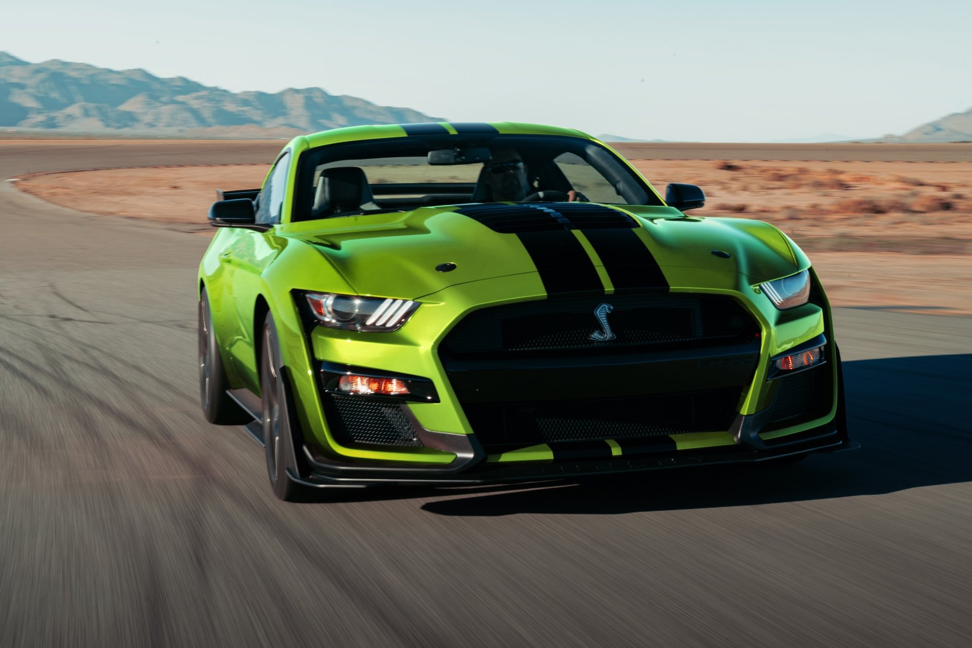 Download Muscle Car Green Car Car Ford Mustang Ford Vehicle Ford Mustang Shelby GT500 8k Ultra HD Wallpaper