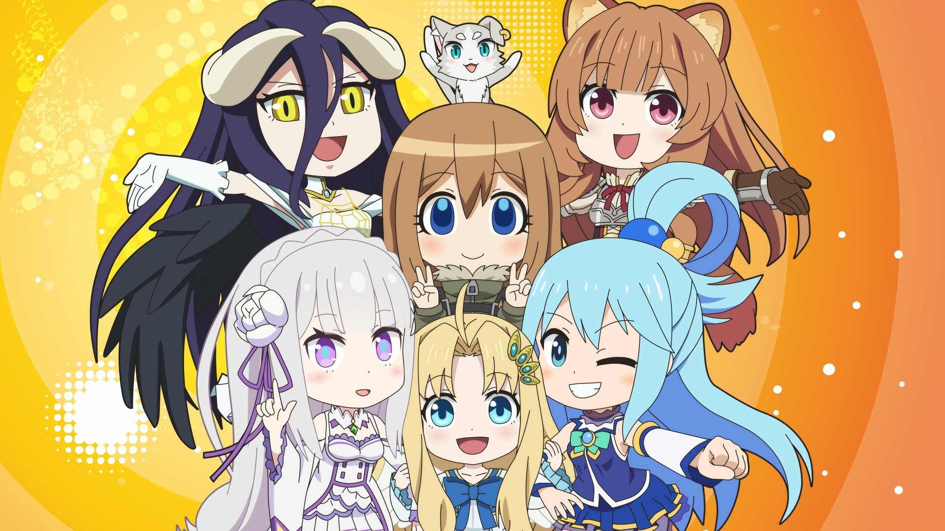Isekai Quartet 4k Ultra HD Wallpaper | Background Image | 3840x2160