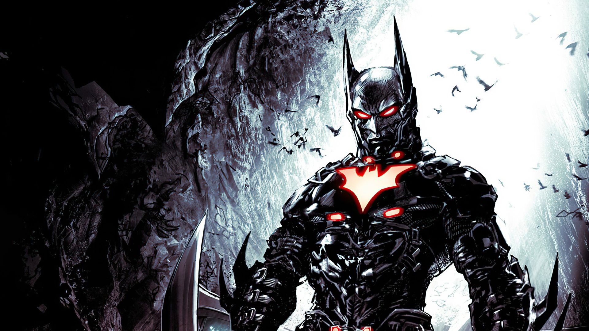 Download DC Comics Batman Comic Batman Beyond 4k Ultra HD Wallpaper by