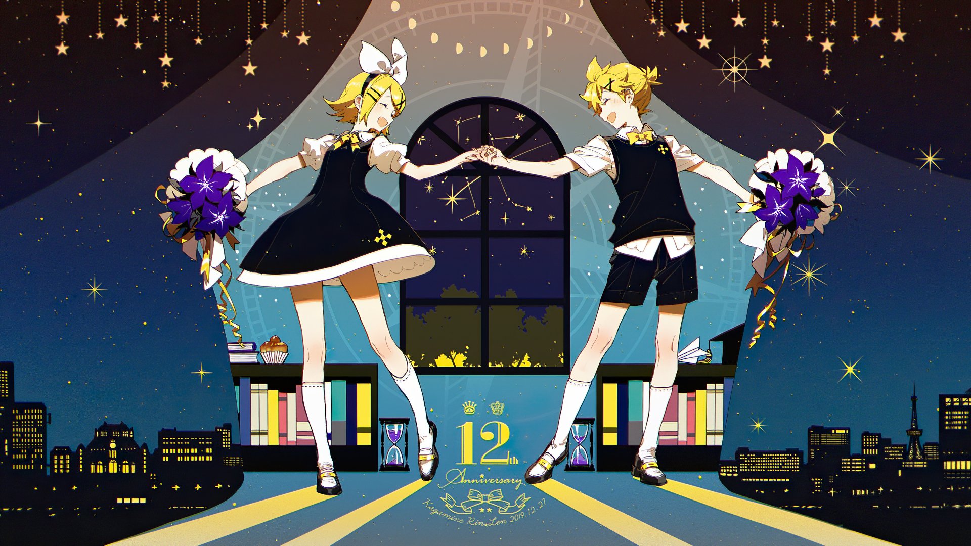 Download Rin Kagamine Len Kagamine Anime Vocaloid HD Wallpaper by Rella
