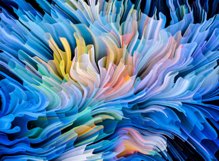 colorful curves Abstract colors HD Desktop Wallpaper | Background Image