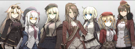 Sten MK2 (Girls Frontline) Bren (Girls Frontline) M1911 (Girls Frontline) Lee-Enfield (Girls Frontline) M1 Garand (Girls Frontline) M1A1 (Girls Frontline) M1918 BAR (Girls Frontline) video game Girls Frontline HD Desktop Wallpaper | Background Image