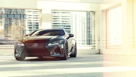 black car car Lexus vehicle Lexus LC 500 HD Desktop Wallpaper | Background Image