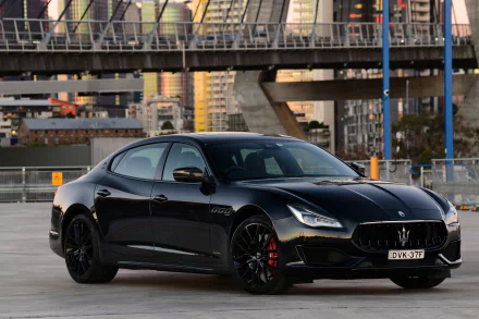 supercar black car car Maserati vehicle Maserati Quattroporte HD Desktop Wallpaper | Background Image