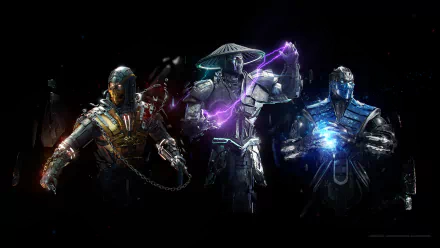 Scorpion (Mortal Kombat) Sub-Zero (Mortal Kombat) Raiden (Mortal Kombat) video game Mortal Kombat HD Desktop Wallpaper | Background Image