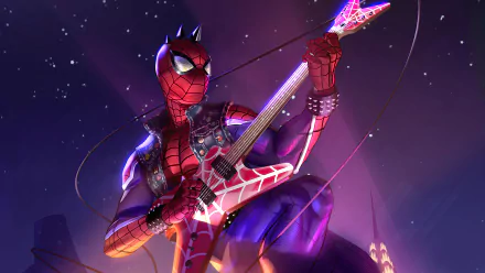 guitar Comic spider man HD Desktop Wallpaper | Background Image