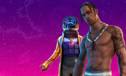 Travis Scott video game Fortnite HD Desktop Wallpaper | Background Image