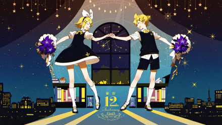 Rin Kagamine Len Kagamine Anime Vocaloid HD Desktop Wallpaper | Background Image