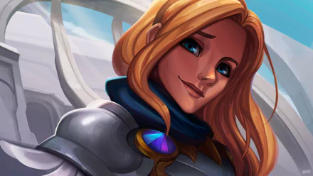 blue eyes blonde Lux (League Of Legends) video game League Of Legends HD Desktop Wallpaper | Background Image