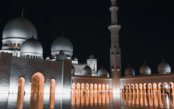Abu Dhabi religious Sheikh Zayed Grand Mosque HD Desktop Wallpaper | Background Image