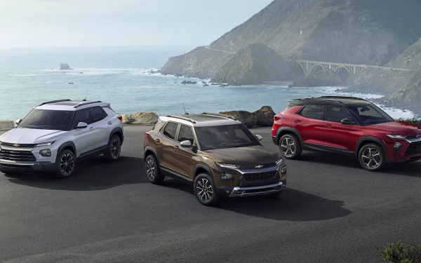 brown car white car SUV car Chevrolet vehicle Chevrolet TrailBlazer HD Desktop Wallpaper | Background Image
