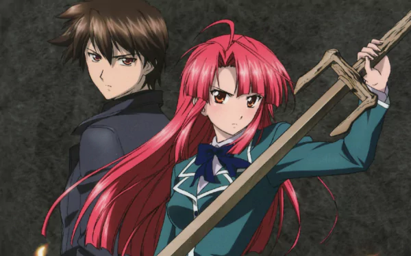 Kazuma Yagami Ayano Kannagi Anime Kaze No Stigma HD Desktop Wallpaper | Background Image