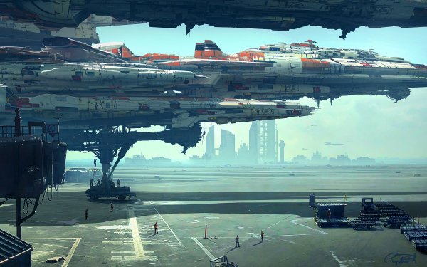 Sci Fi Spaceship Futuristic HD Wallpaper | Background Image