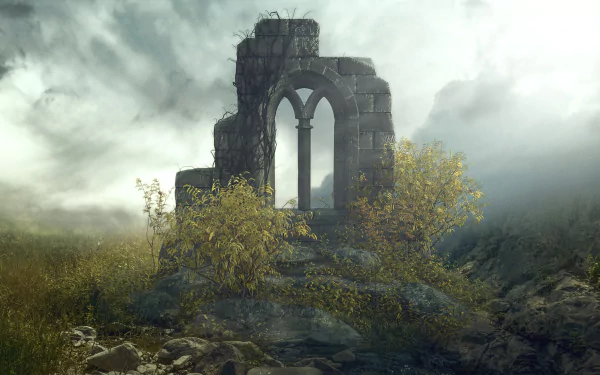 fantasy ruin HD Desktop Wallpaper | Background Image