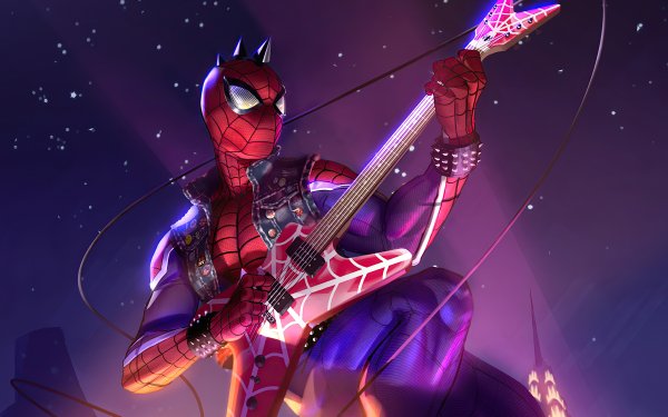 Comics Spider-Man Guitar HD Wallpaper | Background Image