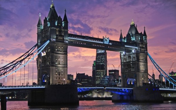Man Made Tower Bridge Bridges Bridge Sunset London HD Wallpaper | Background Image