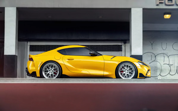 grand tourer yellow car car Toyota vehicle Toyota GR Supra HD Desktop Wallpaper | Background Image