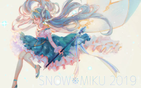 Yuki Miku Anime Vocaloid HD Desktop Wallpaper | Background Image