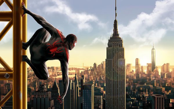 Movie Spider-Man: Into The Spider-Verse Spider-Man Miles Morales Marvel Comics HD Wallpaper | Background Image