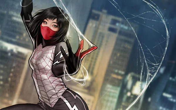 black hair short hair Silk (Marvel Comics) Comic silk HD Desktop Wallpaper | Background Image