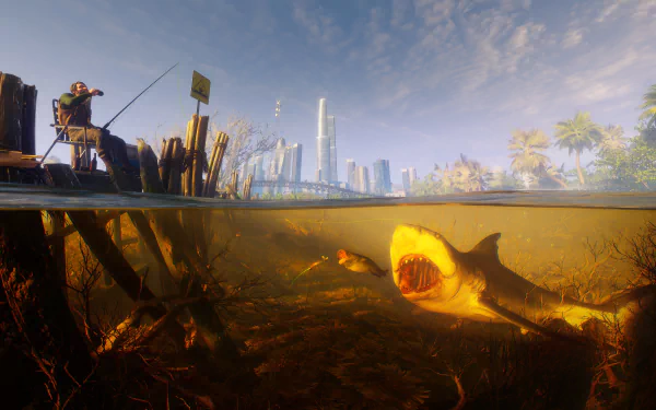 Maneater (Video Game) video game HD Desktop Wallpaper | Background Image