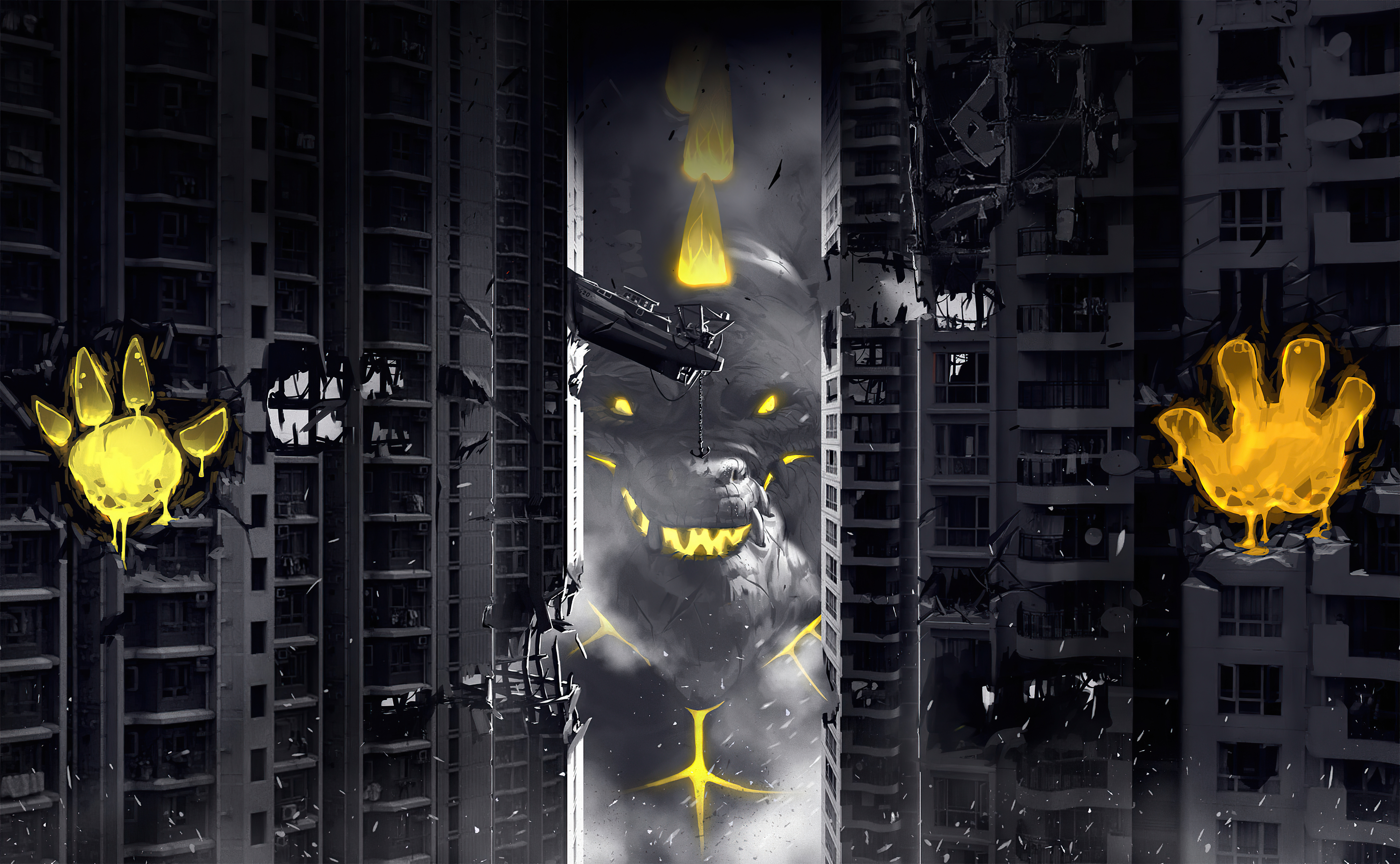 Fantasy Godzilla HD Wallpaper | Background Image
