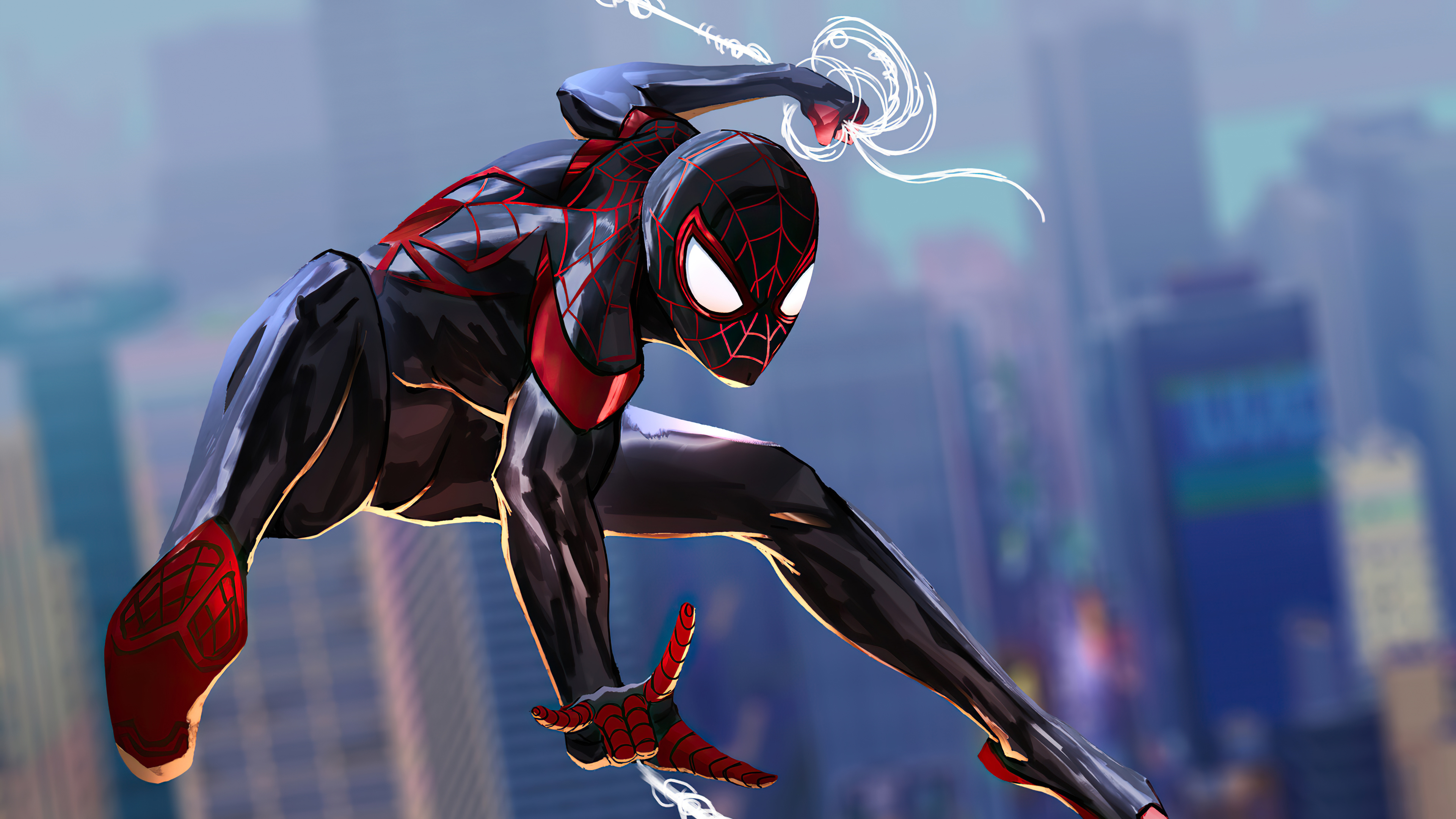 HD wallpaper: Spider-Man: Into the Spider-Verse, Animation, 4K