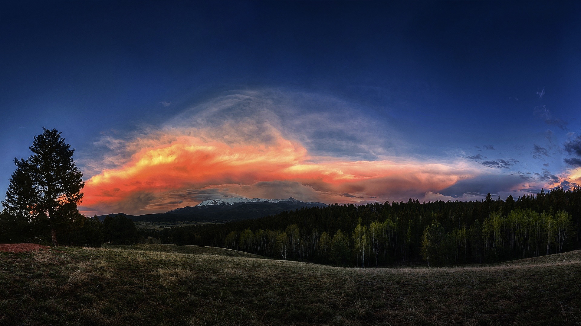 Download Sunset Cloud Sky Nature Landscape HD Wallpaper