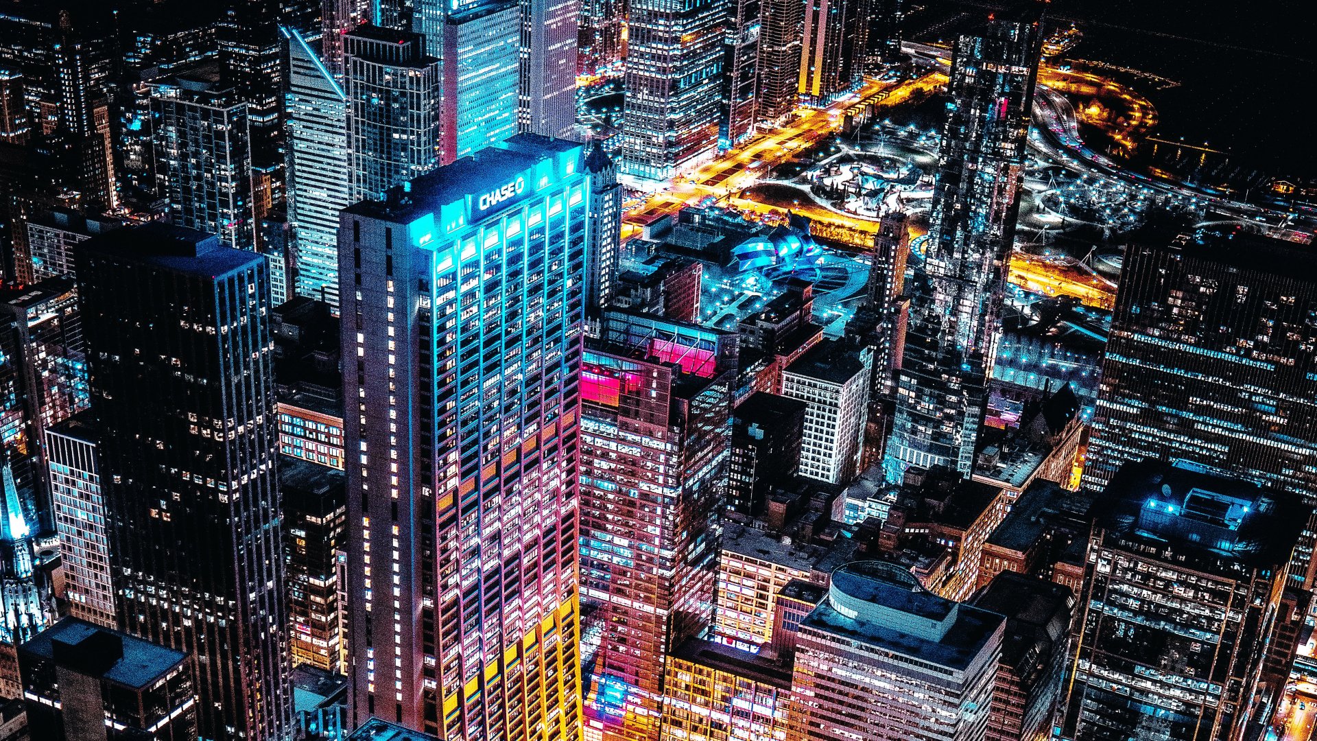Download City Aerial Man Made Chicago 4k Ultra HD Wallpaper
