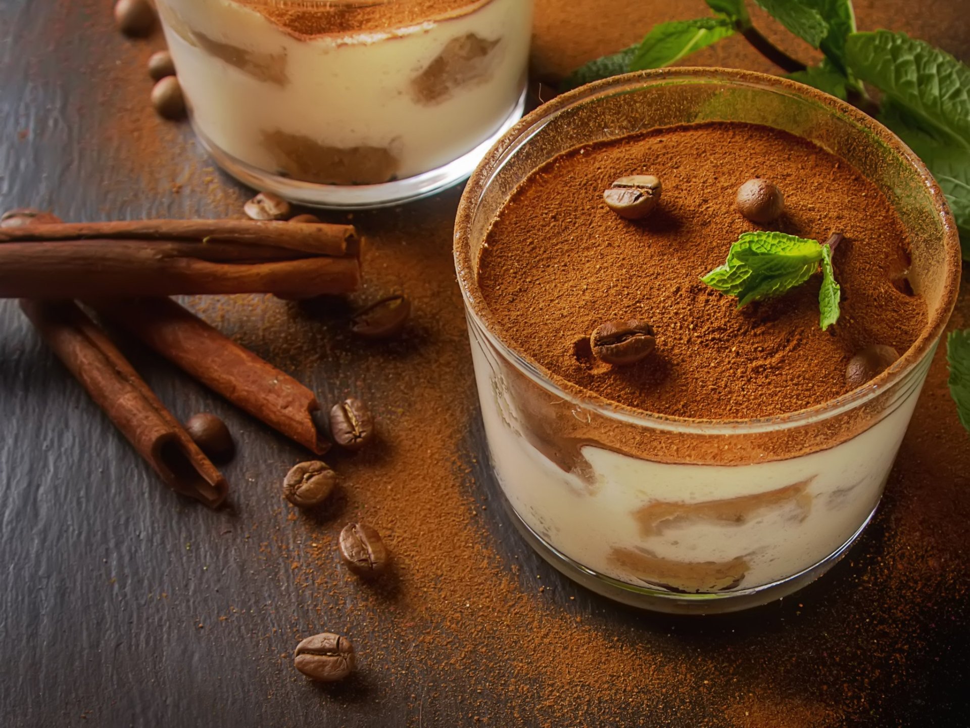 Download Tiramisu Cinnamon Food Dessert HD Wallpaper